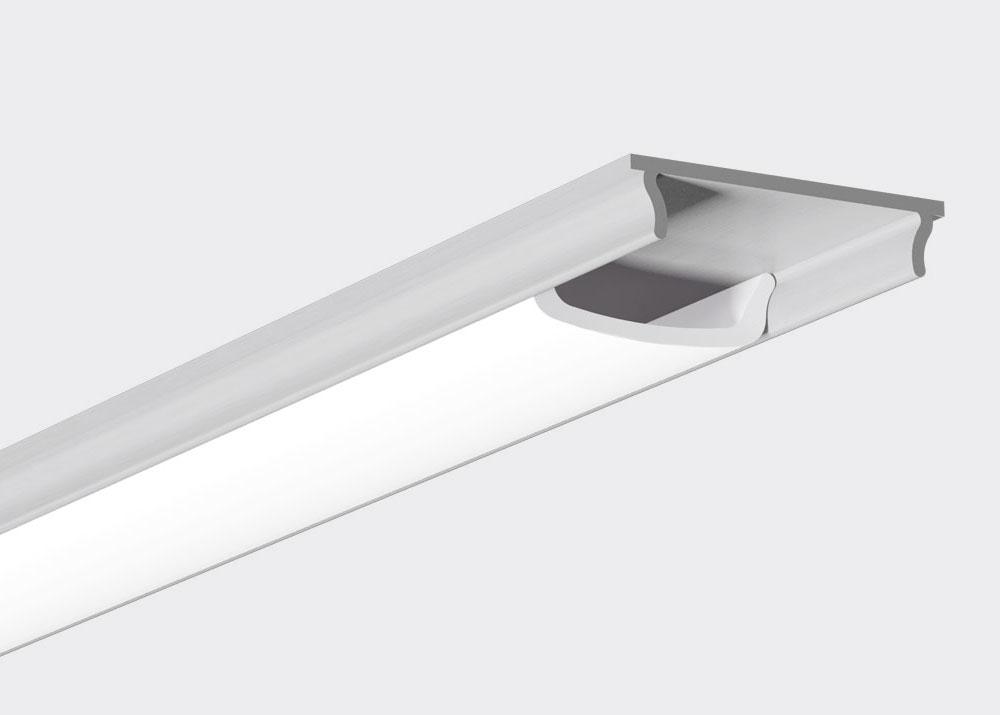 Flexible aluminium extrusion LED lighting