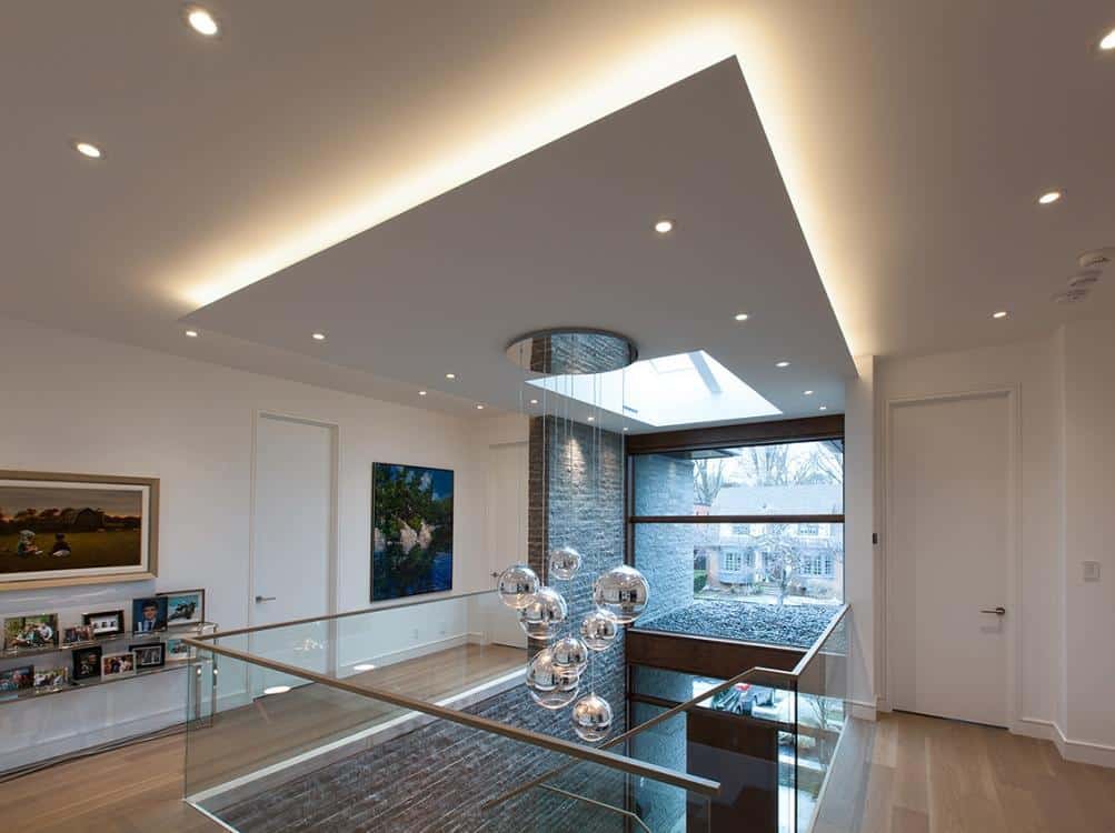 Mezzanine drop ceiling LED lighting