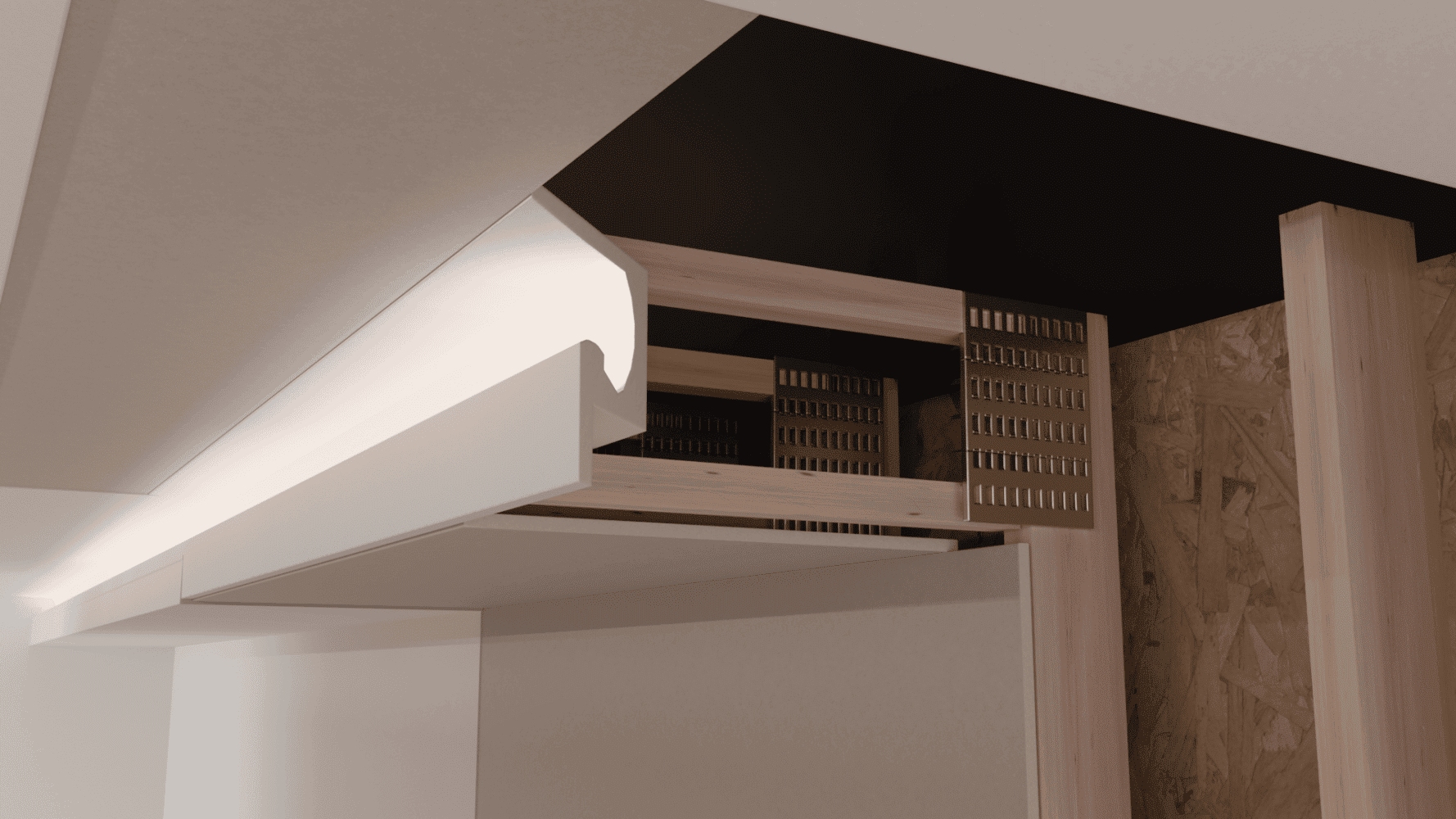 Linear light home installation